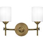 Quoizel Two Light Bath Aria in Weathered Brass