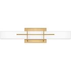 Quoizel LED Bath Fixture Gemini in Aged Brass