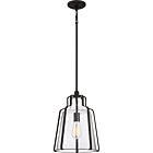 Quoizel One Light Pendant Haverford in Rustic Black