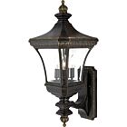 Quoizel Three Light Outdoor Wall Lantern Devon in Imperial Bronze