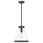 Quoizel One Light Mini Pendant Bristol in Mottled Black