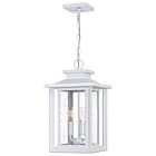 Quoizel Three Light Outdoor Hanging Lantern Wakefield in Matte White