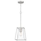 Quoizel One Light Mini Pendant Prescott in Brushed Nickel