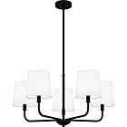 Quoizel Five Light Chandelier Gallagher in Matte Black