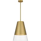 Quoizel One Light Pendant Peregrine in Brushed Gold