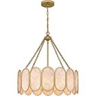 Quoizel Four Light Pendant Quoizel Pendant in Light Gold