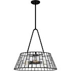 Quoizel Four Light Pendant Quoizel Pendant in Matte Black