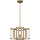 Quoizel Four Light Pendant Quoizel Pendant in Bronze Gold