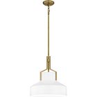 Quoizel Two Light Pendant Quoizel Pendant in Aged Brass