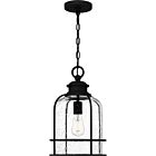 Quoizel One Light Mini Pendant Bowles in Earth Black