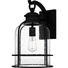 Quoizel One Light Outdoor Wall Mount Bowles in Earth Black