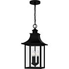 Quoizel Three Light Outdoor Hanging Lantern Chancellor in Mystic Black