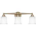 Quoizel Three Light Bath Cecilia in Bronze Gold