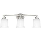 Quoizel Three Light Bath Cecilia in Brushed Nickel