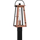 Quoizel One Light Outdoor Post Mount Carolina in Aged Copper