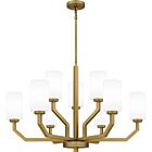 Quoizel Nine Light Chandelier Cavalier in Aged Brass