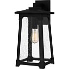 Quoizel One Light Outdoor Wall Mount Drescher in Matte Black