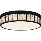 Quoizel LED Flush Mount Gibson in Matte Black