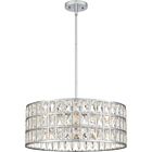 Quoizel Four Light Pendant Gibson in Polished Chrome