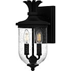 Quoizel Two Light Outdoor Wall Mount Havana in Earth Black