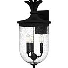 Quoizel Three Light Outdoor Wall Mount Havana in Earth Black