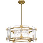 Quoizel Six Light Pendant Jolie in Light Gold