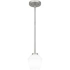 Quoizel One Light Mini Pendant Nielson in Brushed Nickel