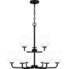 Quoizel Nine Light Chandelier Nielson in Matte Black