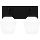 Quoizel Two Light Bath Nielson in Matte Black