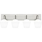 Quoizel Four Light Bath Nielson in Brushed Nickel