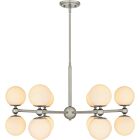 Quoizel 12 Light Chandelier Elser in Brushed Nickel