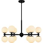 Quoizel 12 Light Chandelier Elser in Matte Black