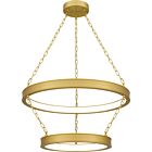 Quoizel LED Pendant Ozara in Antique Brass