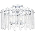 Quoizel Five Light Semi Flush Mount Stiles in Polished Chrome