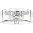 Quoizel Two Light Flush Mount Quoizel Flush Mount in Polished Chrome