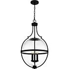 Quoizel Three Light Pendant Quoizel Pendant in Matte Black