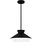 Quoizel One Light Pendant Quoizel Pendant in Matte Black