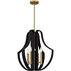 Quoizel Four Light Pendant Quoizel Pendant in Matte Black