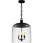 Quoizel Three Light Pendant Quoizel Pendant in Matte Black