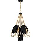 Quoizel Four Light Pendant Quoizel Pendant in Brushed Weathered Brass