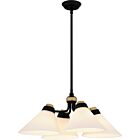 Quoizel Four Light Pendant Quoizel Pendant in Matte Black