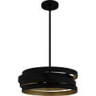 Quoizel Three Light Pendant Quoizel Pendant in Matte Black