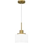 Quoizel One Light Mini Pendant Quoizel Piccolo Pendant in Aged Brass