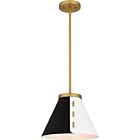 Quoizel One Light Pendant Quoizel Pendant in Brushed Weathered Brass