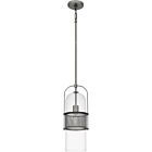 Quoizel One Light Mini Pendant Quoizel Piccolo Pendant in Antique Nickel