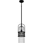 Quoizel One Light Mini Pendant Quoizel Piccolo Pendant in Matte Black