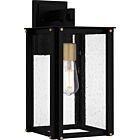 Quoizel One Light Outdoor Wall Mount Robbins in Matte Black