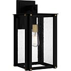 Quoizel One Light Outdoor Wall Mount Robbins in Matte Black