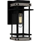 Quoizel One Light Outdoor Wall Mount Strader in Matte Black