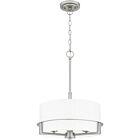 Quoizel Three Light Pendant Seymour in Brushed Nickel